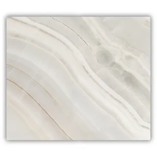 Tulup Schneidebrett Spritzschutz Herdabdeckplatte Glas Frühstücksbrett Schneideplatte, (1-St), Kunst: Modern & Klassisch, Marmor Textur, Beige 60 cm x 52 cm