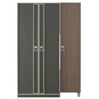 JV Möbel Kleiderschrank 56 x 211 x 139 cm Grau
