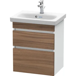 Duravit Waschtischunterschrank 2 Schubkästen 50 x 61 x 36,8 cm Nussbaum Natur/Weiß Matt