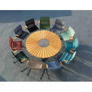 HOUE CLICK Gartenmöbel Set – 6 Personen mit CIRCLE Tisch rund 150cm