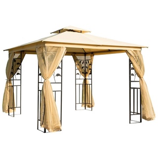 Outsunny Pavillon »Pavillon«, mit 4 Seitenteilen, (Set, 1 x Pavillon), BxT: 300x300 cm
