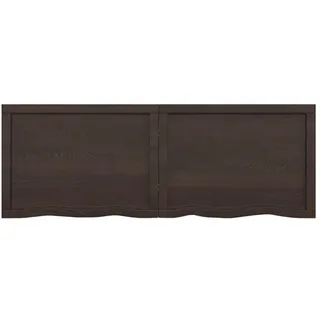 vidaXL Wandregal 140 x 50 x 2-4 cm Dunkelbraun