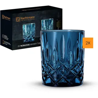 Nachtmann Noblesse Vintage Whiskybecher 2er Set Blue