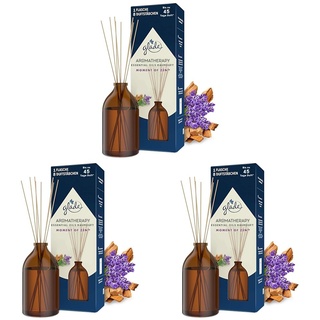 Glade Aromatherapy Essential Oils Raumduft, Moment of Zen, Lavendel + Sandelholz, Raumduft für ätherische Öle, 80ml (Packung mit 3)