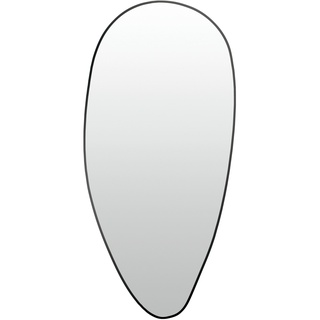 Spiegel , schwarz , Metall , Maße (cm): B: 24 H: 49 T: 3