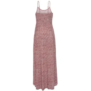 VIVANCE Maxikleid Damen rot-apricot-blau bedruckt Gr.36