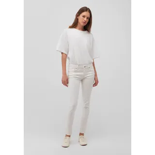 Röhrenjeans MAVI "ADRIANA", Damen, Gr. 28, Länge 28, weiß (sanftes weiß), 98% Baumwolle, 2% Elasthan, modisch, skinny fit lang, Jeans, skinny Fit