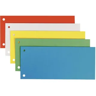 Leitz Trennstreifen 24,0 x 10,5 cm Orange/Weiß/Blau/Grün/Gelb 25 St.
