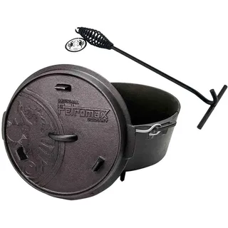 Petromax Feuertopf ft3 (Dutch Oven) mit Standfüßen Set inkl. Deckelheber