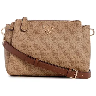 GUESS Noelle Tri Compartment Crossbody Latte Logo/Brown - Einheitsgröße