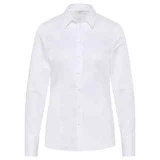 Satin Shirt Bluse in weiß unifarben, weiß, 42