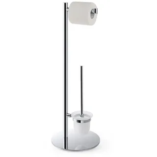 Brillantbad BOMEGA Papierrollenhalter Messing Chrom poliert 250x730x250 mm für Bad & WC >> Freistehend anwendbar