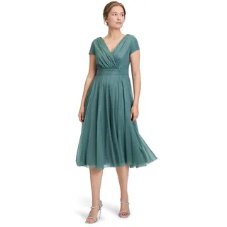 Vera Mont Cocktailkleid im Glitzer-Look in Green/Grey | Gr.: 40