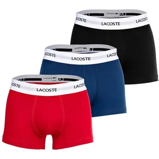Lacoste Boxer Herren Boxershort 3er Pack Baumwolle (Packung, 3er Pack) blau|bunt|rot|schwarz S