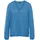 mit V-Ausschnitt Blau 20
