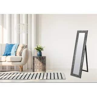 Standspiegel LENFRA "Joris" Spiegel Gr. B/H/T: 40 cm x 160 cm x 2 cm, silberfarben (schwarz, silberfarben) Spiegel