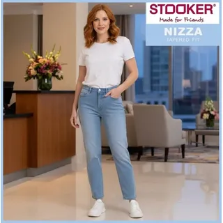 Stooker Nizza Tapered Fit Blau 46