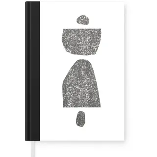 MuchoWow Notizbuch Minimalismus - Abstrakt - Design, Notebook, Notizblock a5, Tagebuch, Journal Liniert