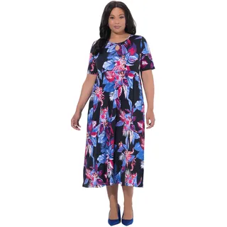 Ulla Popken Maxikleid A-Linie Schwarz 46/48