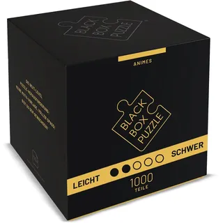 Black Box Puzzle 1000 Teile, Blackbox Puzzel mit Überraschungs-Motiv ohne Vorlage, Impossible Puzzle schwer für Erwachsene und Kinder ab 14 Jahren, Puzzle Box Anime 2023 Edition