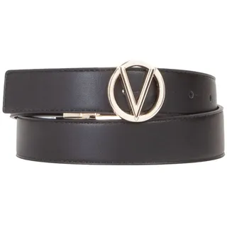 Valentino Pin Buckle Gürtel Polyurethan Schwarz 105