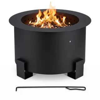 Relaxdays Feuerschale Ø 56 cm Schwarz