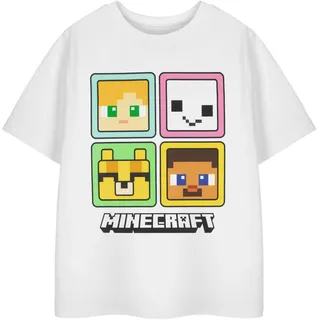 Minecraft Grafische T-Shirt-Optionen für Mädchen| Build Create Explore Game Rundhals-Top - 13-14 Jahre