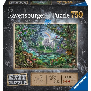 Ravensburger Puzzle EXIT, 9: Das Einhorn, 759 Puzzleteile, Made in Germany, FSC® - schützt Wald - weltweit bunt