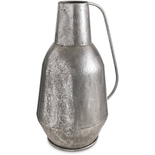 Vase Nairobi 43 cm Metall Silber