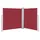 Seitenmarkise 160 x 600 cm Rot Polyester