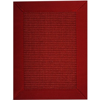 Sisalteppich Manaus, ASTRA, rechteckig, Höhe: 6 mm, echtes Sisalprodukt, Wohnzimmer rot 120 cm x 180 cm x 6 mm