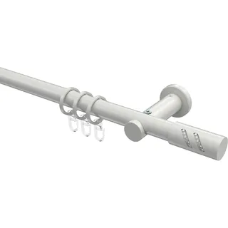 GARDINENSTANGE Platon Zoena 180 cm, 1-läufig, 20 mm Ø Weiß