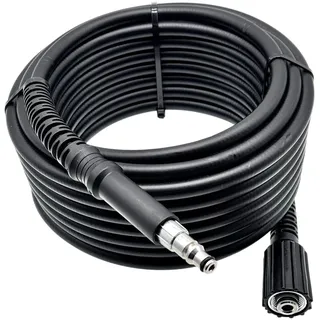 M&M Smartek Hochdruckschlauch 10 m für Black & Decker M22 IG | NW6, bis 160 bar und 40 °C, M22x1,5 IG-Verlängerung mit Quick Connect Auslass