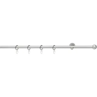 Good Life Vorhangstange BOLA 1-läufig Ø 16 mm 350 cm Grau