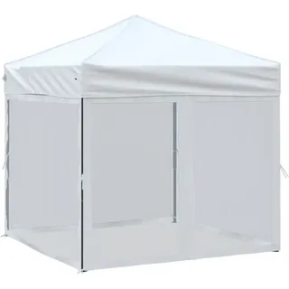 vidaXL Partyzelte 2 x 2 m inkl. Seitenwände Weiß