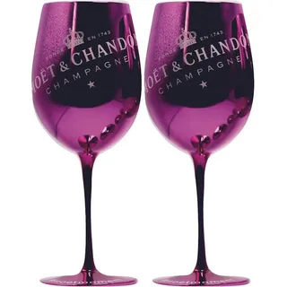Moet Chandon Glas Pink Imperial Champagner 2 Stück - Rosa