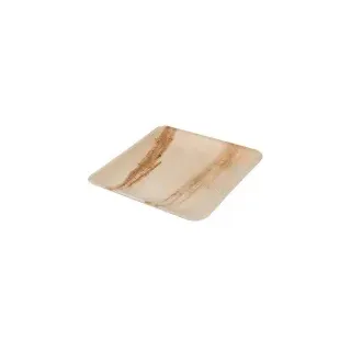 Greenbox Palmblatt Teller quadratisch 20 cm 25 St.