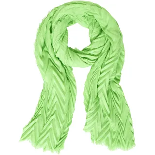 Street One Damen Schal mit Fischgrät sunny lime A