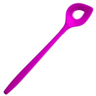 Kochblume Backlöffel | Premium-Silikon & BPA frei| Hitzbeständig | Spülmaschinenfest | 30cm | Farbe: pink