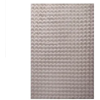 KADIMA DESIGN Nauders Hochflorteppich 80 x 250 cm Beige