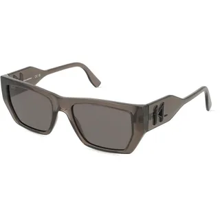 Karl Lagerfeld Kl6123s Unisex-Sonnenbrille Vollrand Eckig Kunststoff-Gestell, grau