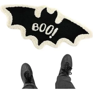 Halloween-fußmatte, Fledermausförmige Fußmatte, Halloween-dekoration, Rutschfeste Saisonale Dekoration Für Die Hausveranda.