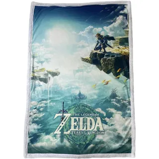 Hômadict Sherpa-Decke Zelda – Sky Totk – 100 x 150 cm – offizielles Lizenzprodukt
