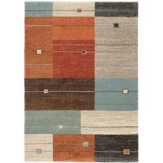 Novel Webteppich Palazzo Alto, Terracotta, Textil, rechteckig, 240x290 cm, in verschiedenen Größen erhältlich, Teppiche & Böden, Teppiche, Webteppiche