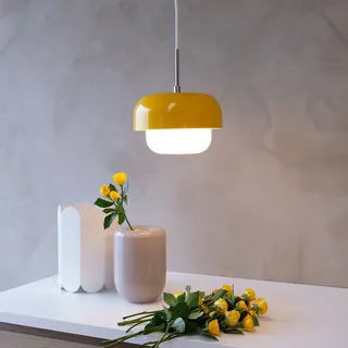 Pendelleuchte Dyberg Larsen, Haipot, dimmbar, Gelb, für Wohnzimmer, Metall, Skandinavisch - 15