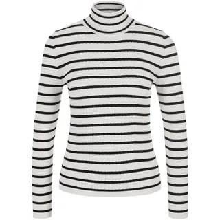 Riani Langarmshirt bunt,Casual,Viskose,Gestreift,Rollkragen,Lang,Gerade