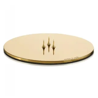 ester & erik Kerzenhalter Kerzenplatte Medium Gold Shiny