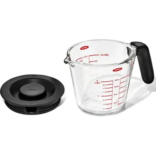 Oxo Good Grips Küchen-Messgerät 0,5 l aus Glas mit Deckel