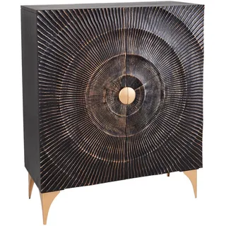 Riess-Ambiente Highboard 120 cm schwarz / gold