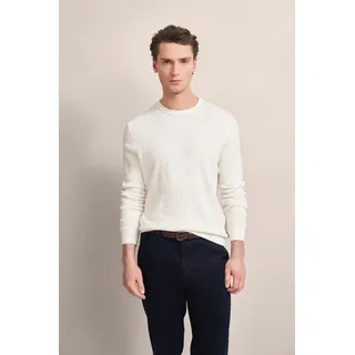 Bugatti Strickpullover, mit Geflechtstruktur bugatti ecru